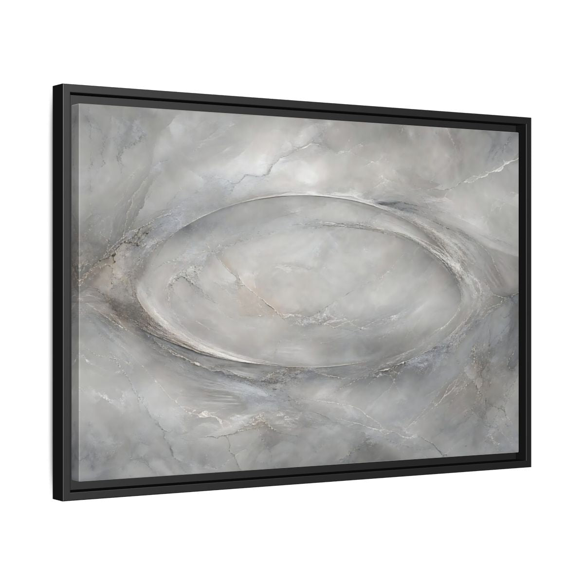 Side Mockup 14. Abstract Abstract Texture Grey Textured Abstract shown as stretched canvas wall art