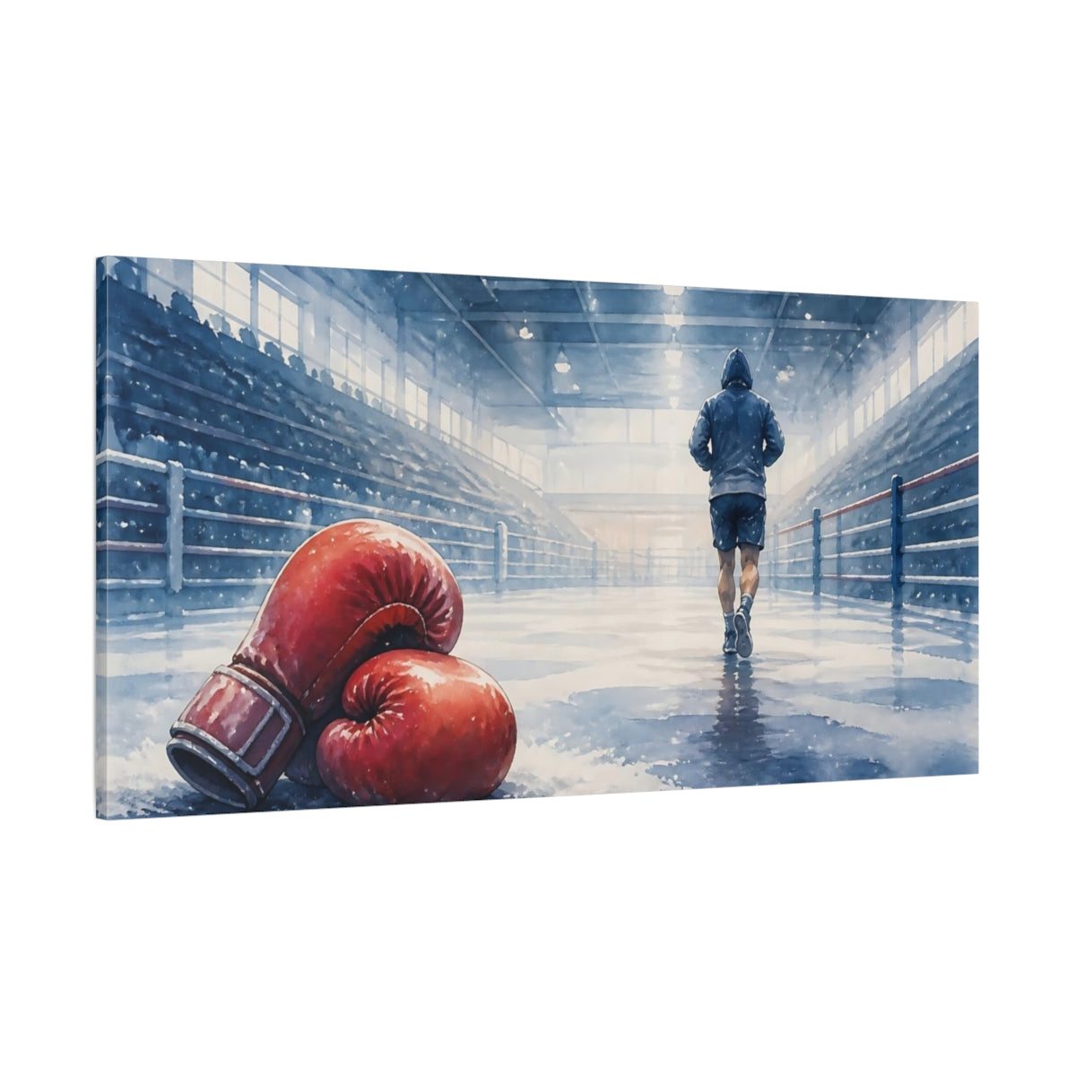 Side Mockup 2. After The Fight shown as canvas print
