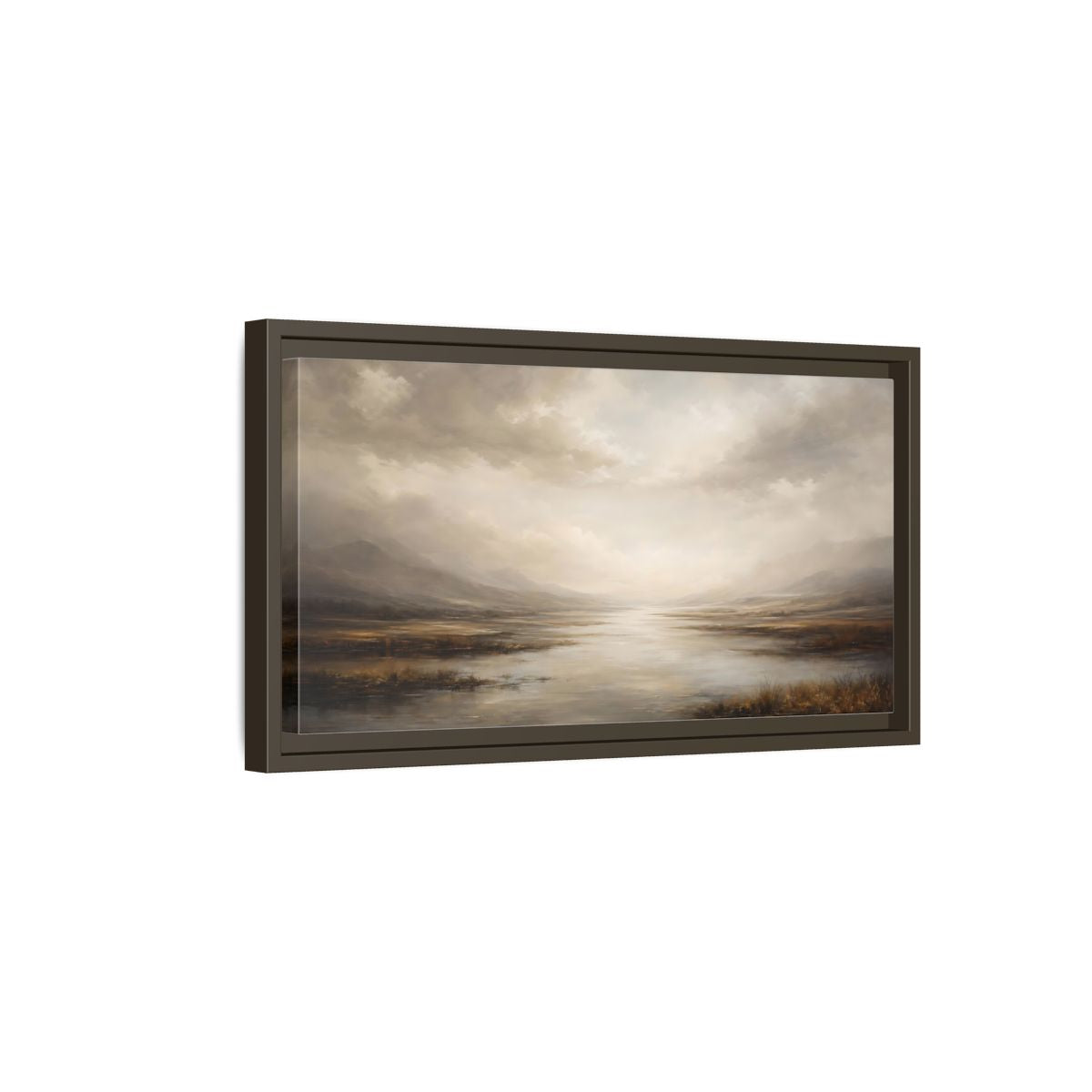 Side Mockup 7. Nature Misty Landscape Ethereal Landscape shown as stretched canvas wall art