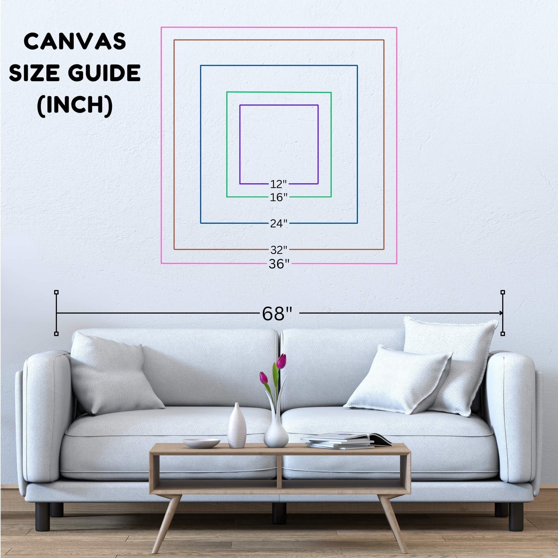 framed_canvas size map in inches