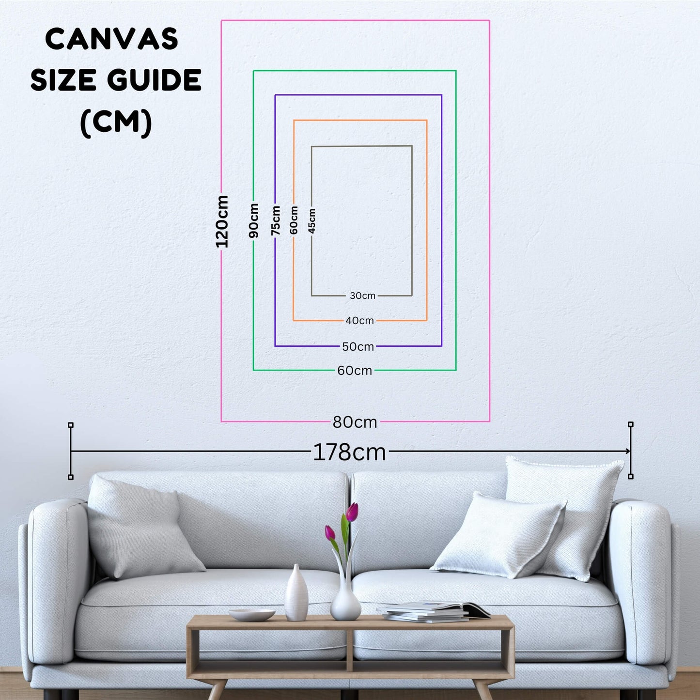framed_canvas size map in centimeters