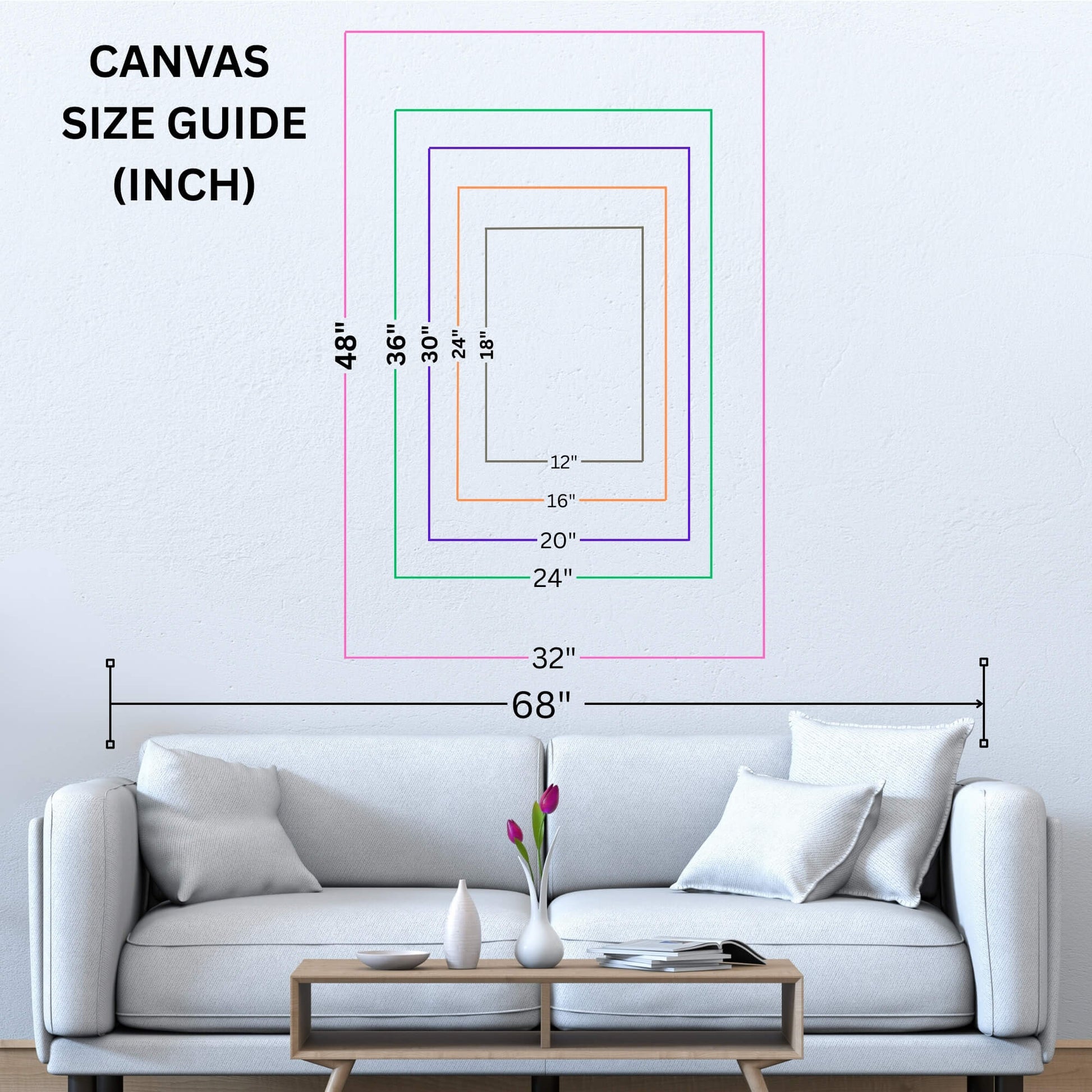 Fairytale Tree City Whimsical Treehouse Canvas Wall Art Print - Living Room, Above Couch shown as canvas wall art