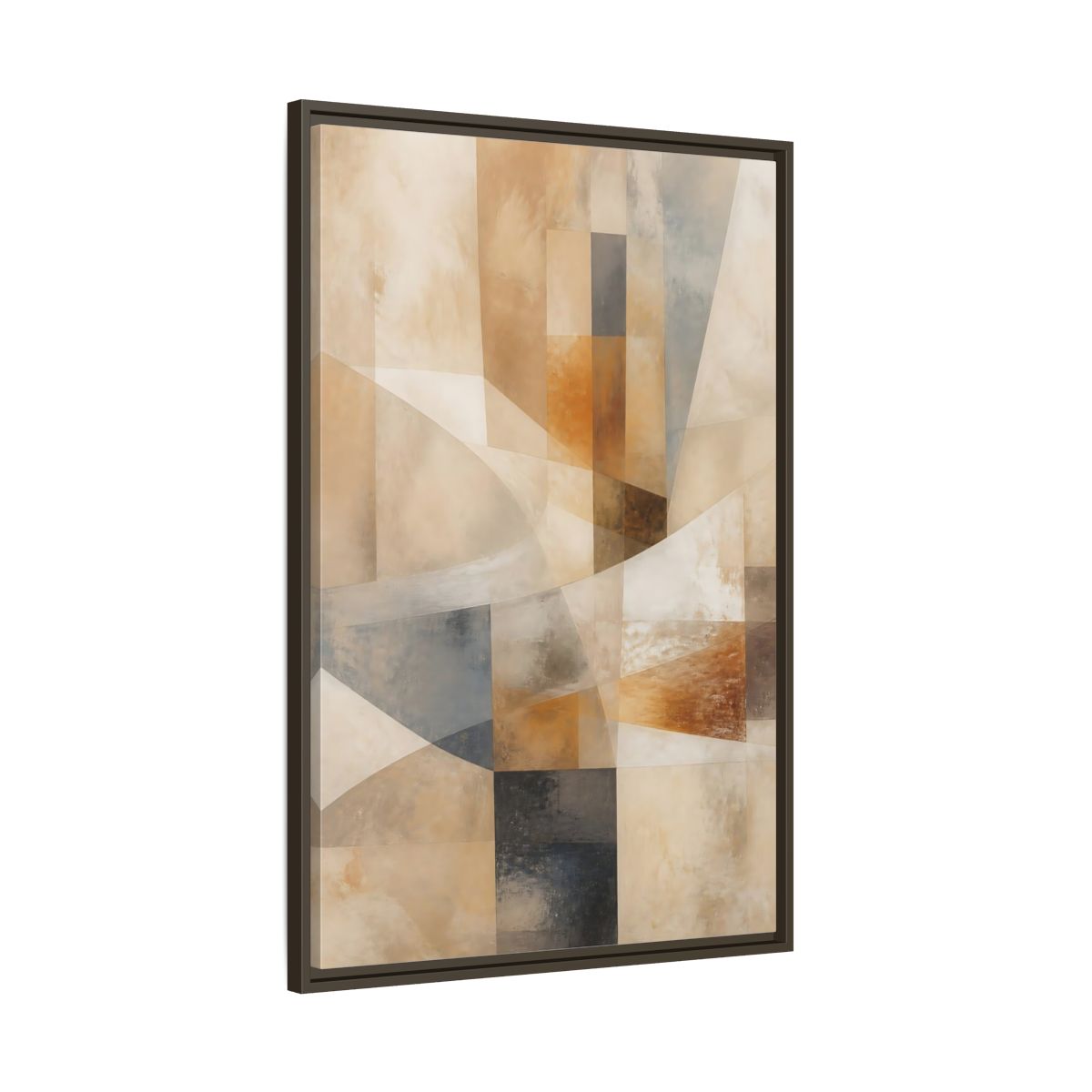 Main Mockup. Abstract Abstract Shapes Earthy Abstract shown as stretched canvas wall art