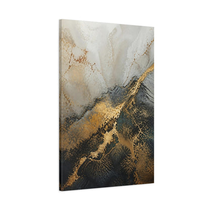 Main Mockup. Abstract Accent Gold Streak shown as canvas print