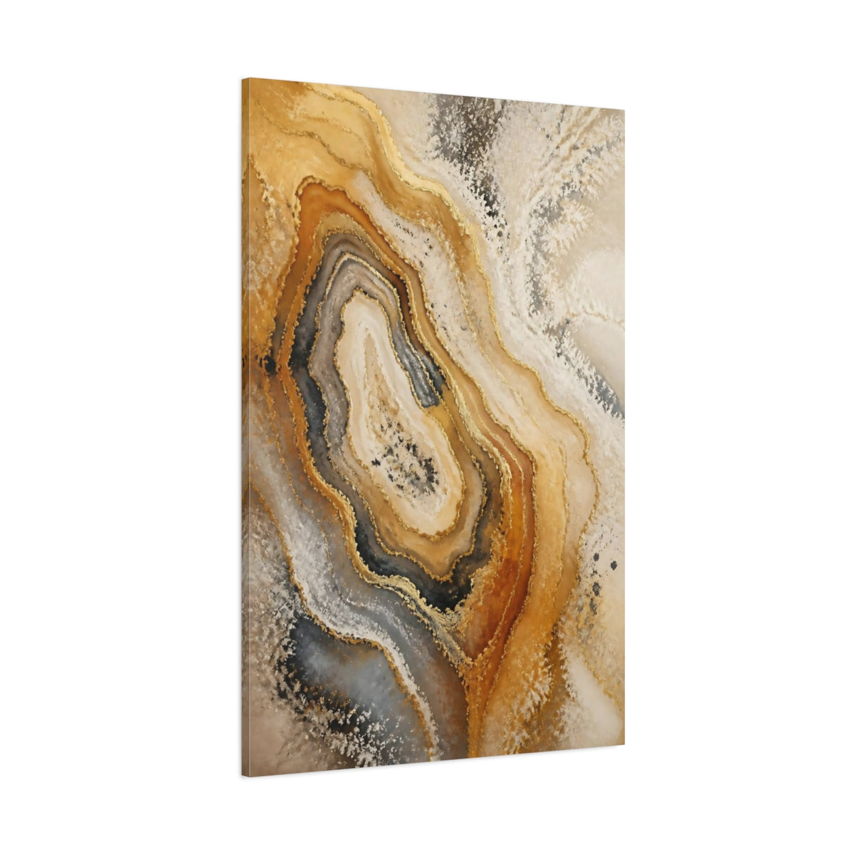 Side Mockup 1. Abstract Agate Accent shown as canvas print