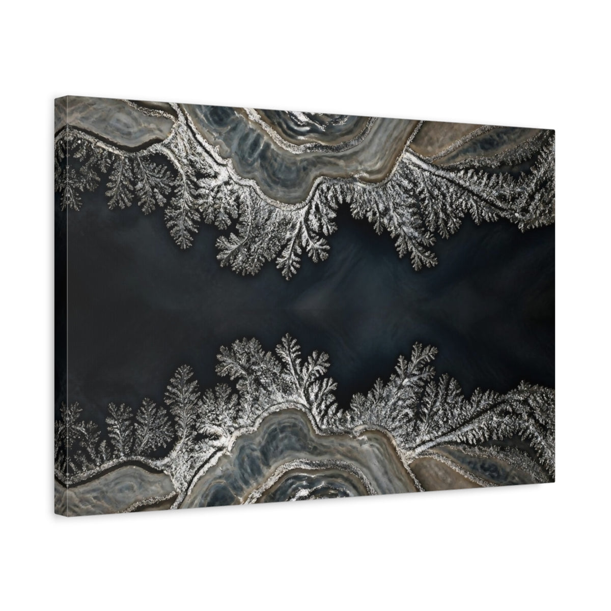 Side Mockup 3. Abstract Agate Accent shown as canvas print