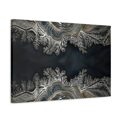 Side Mockup 3. Abstract Agate Accent shown as canvas print