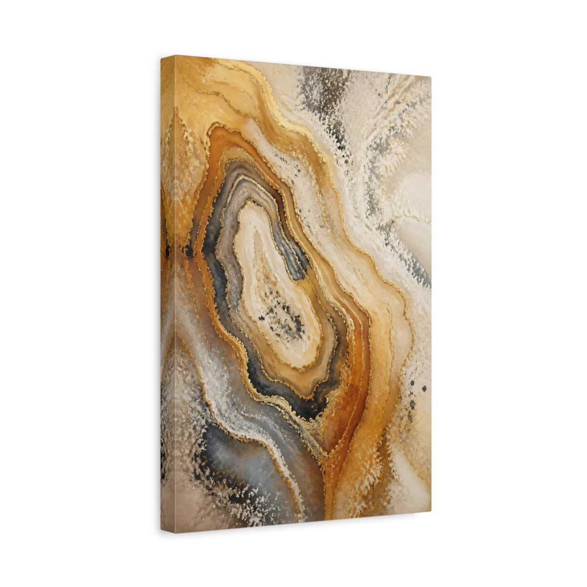 Side Mockup 4. Abstract Agate Accent shown as canvas print