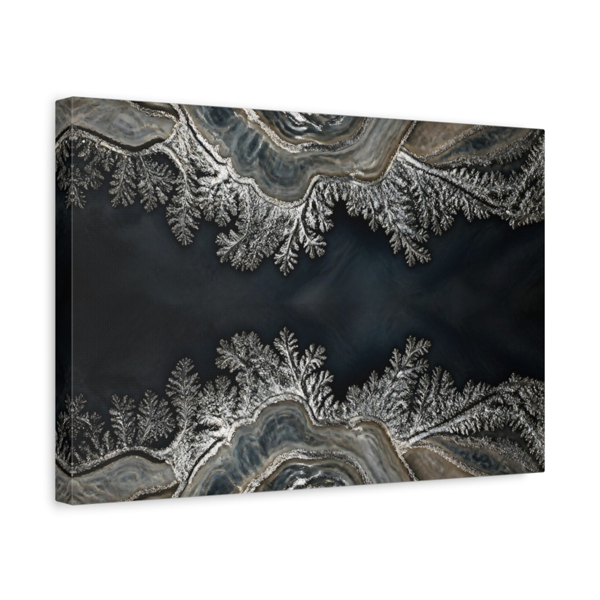 Side Mockup 4. Abstract Agate Accent shown as canvas print