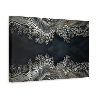 Side Mockup 4. Abstract Agate Accent shown as canvas print