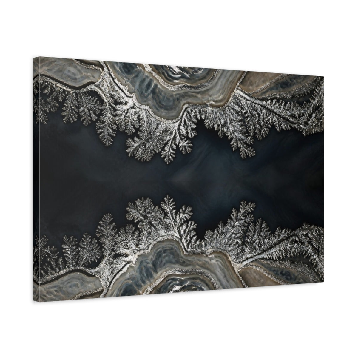 Side Mockup 2. Abstract Agate Accent shown as canvas print