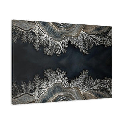 Side Mockup 2. Abstract Agate Accent shown as canvas print