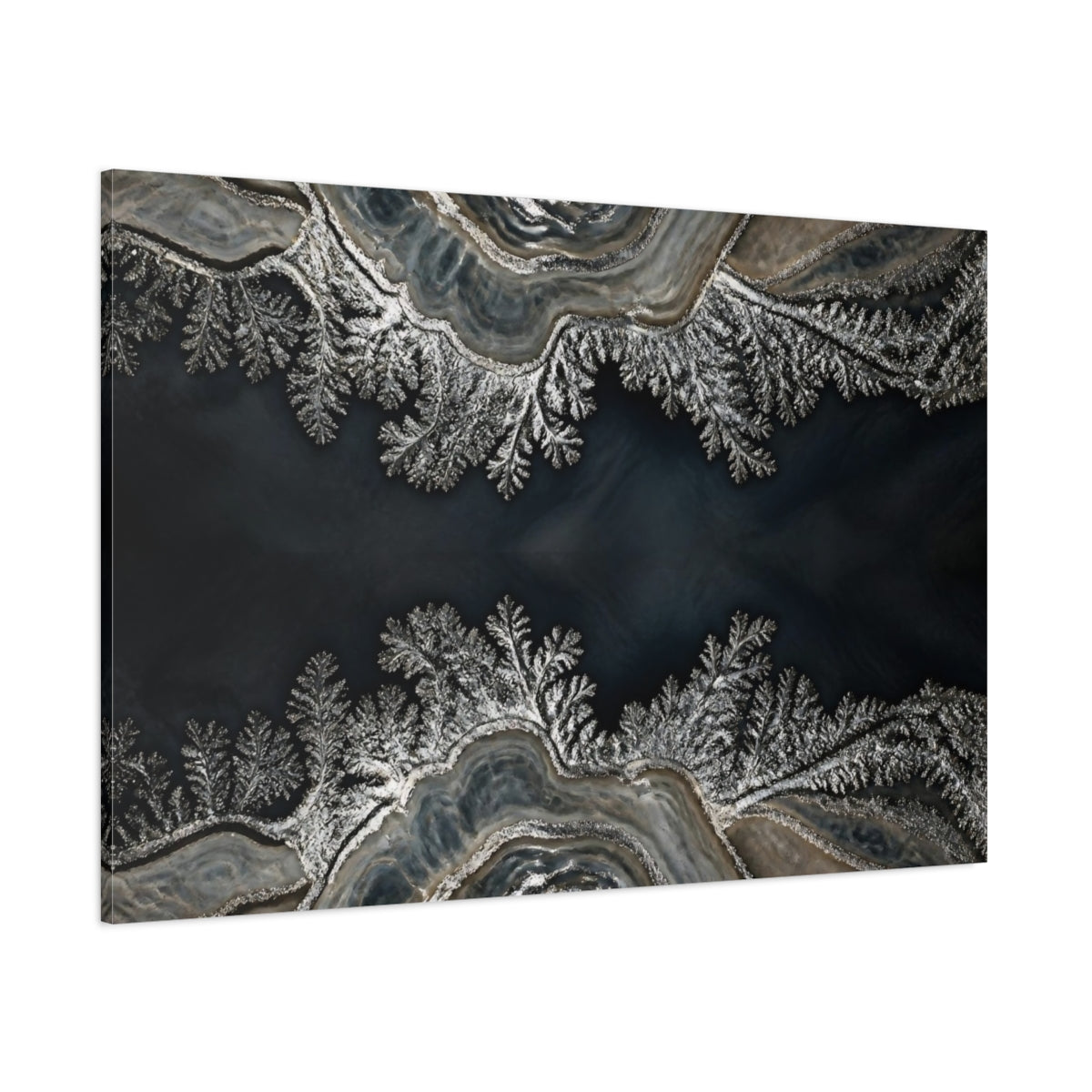 Side Mockup 1. Abstract Agate Accent shown as canvas print