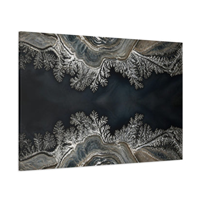 Side Mockup 1. Abstract Agate Accent shown as canvas print