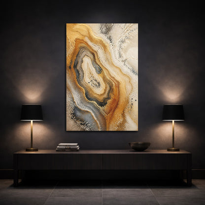Mockup 3. Abstract Agate Accent shown as canvas print