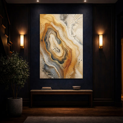 Mockup 4. Abstract Agate Accent shown as canvas print
