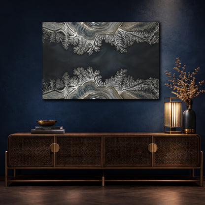 Mockup 4. Abstract Agate Accent shown as canvas print