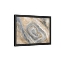 Side Mockup 6. Abstract Agate Stone Gold And Grey Agate shown as stretched canvas wall art