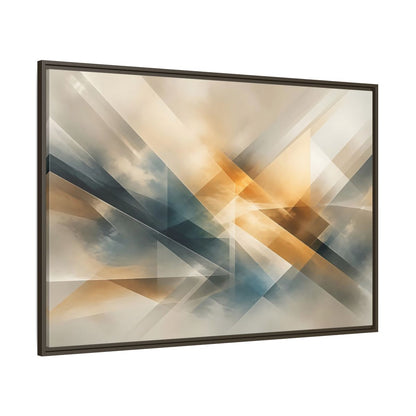 Side Mockup 8. Abstract Abstract Art Abstract Geometric shown as stretched canvas wall art