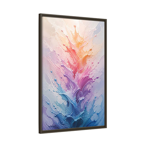 Main Mockup. Abstract Color Splash Colorful Splashes shown as stretched canvas wall art
