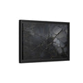 Side Mockup 6. Abstract Cracked Surface Black And Gold shown as stretched canvas wall art