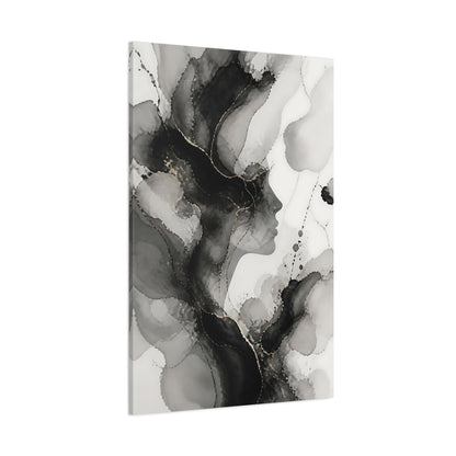 Side Mockup 1. Abstract Face Silhouette shown as canvas print