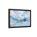 Side Mockup 6. Abstract Fluid Art Blue And Gold Fluid Art shown as stretched canvas wall art