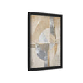 Side Mockup 6. Abstract Geometric Shapes Neutral Abstract shown as stretched canvas wall art