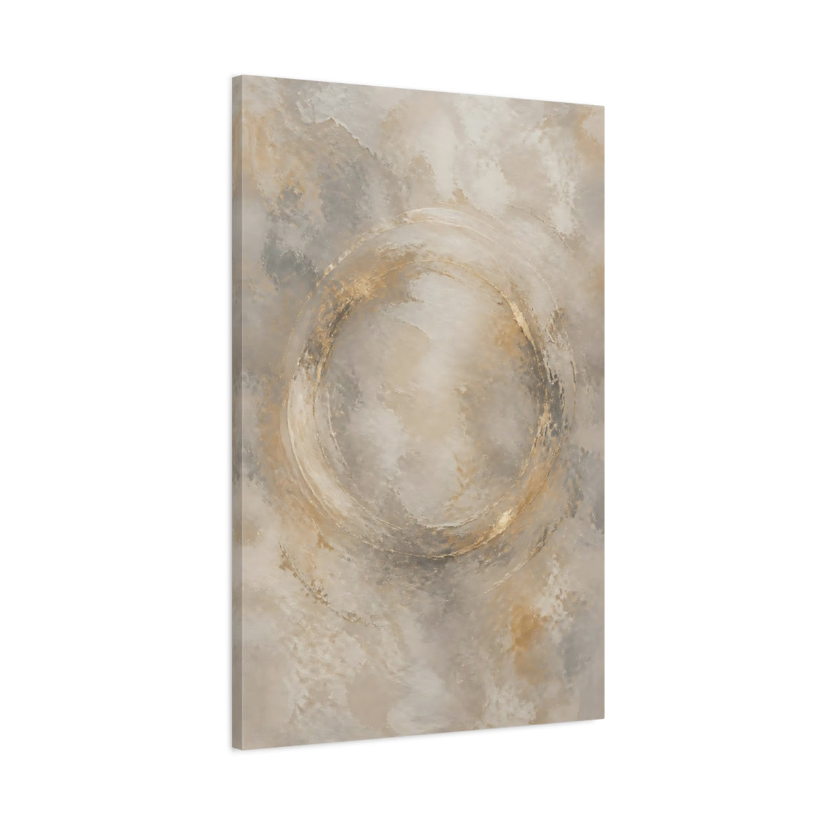 Main Mockup. Abstract Gold Ring shown as canvas print