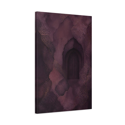 Side Mockup 2. Abstract Hidden Doorway shown as canvas print