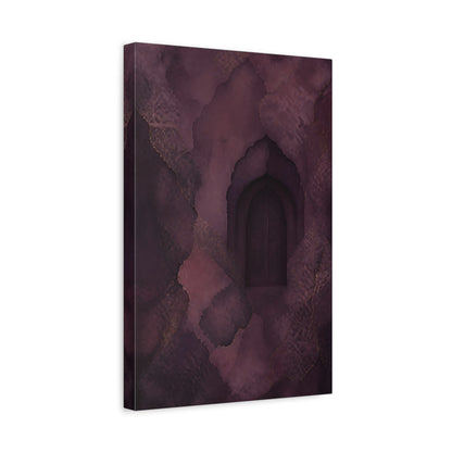 Side Mockup 4. Abstract Hidden Doorway shown as canvas print