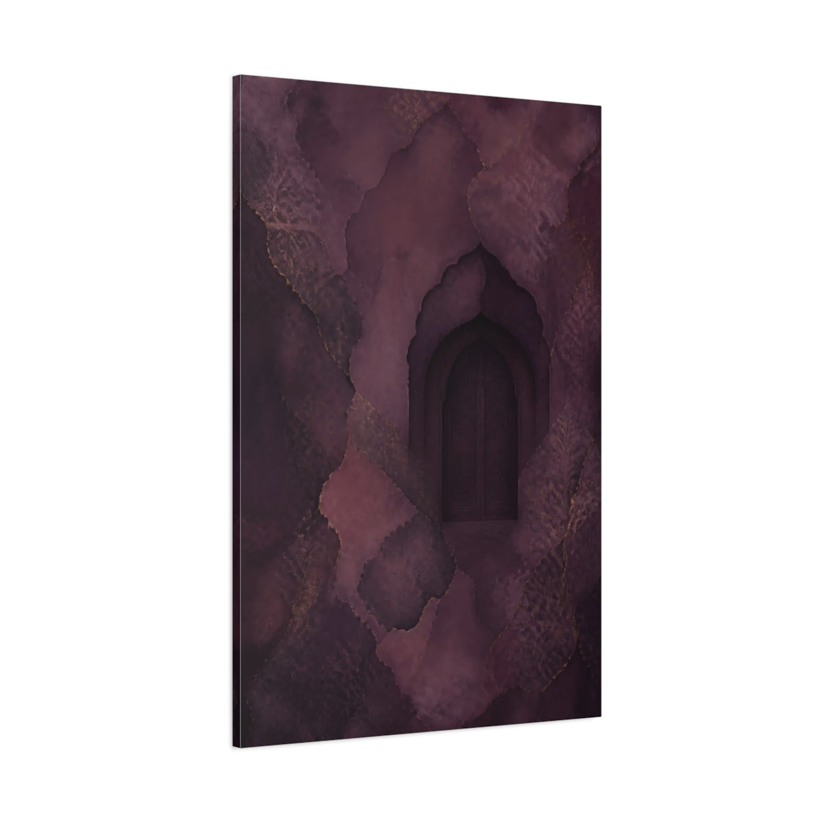 Side Mockup 1. Abstract Hidden Doorway shown as canvas print