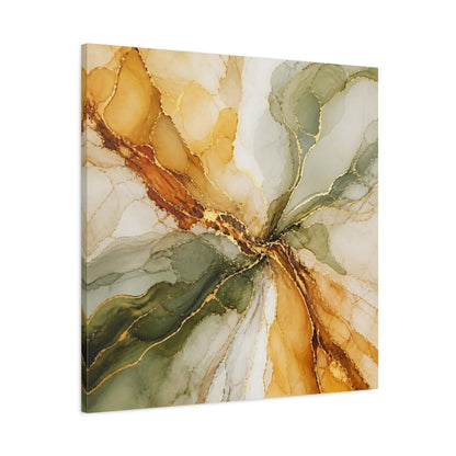 Main Mockup. Abstract Ink Blooms shown as canvas print