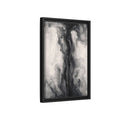 Side Mockup 6. Abstract Ink Flow Black And White Abstract shown as stretched canvas wall art