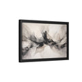 Side Mockup 6. Abstract Ink Flow Black Gold Abstract shown as stretched canvas wall art