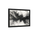Side Mockup 6. Abstract Ink Texture Black And Gold Ink shown as stretched canvas wall art