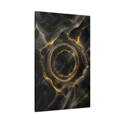 Main Mockup. Abstract Marble Ring shown as canvas print