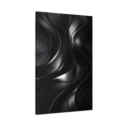 Main Mockup. Abstract Metal Ribbon Flow shown as canvas print
