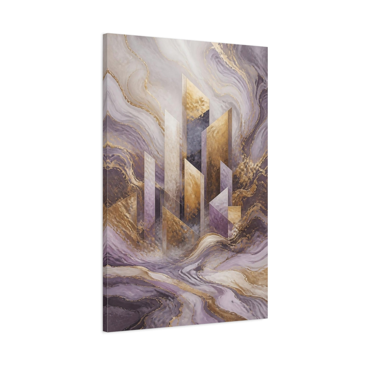 Main Mockup. Abstract Monolith Accent shown as canvas print