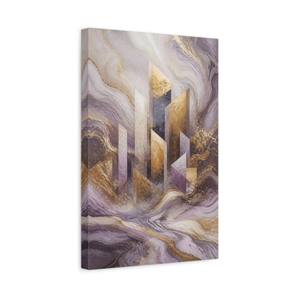 Side Mockup 4. Abstract Monolith Accent shown as canvas print