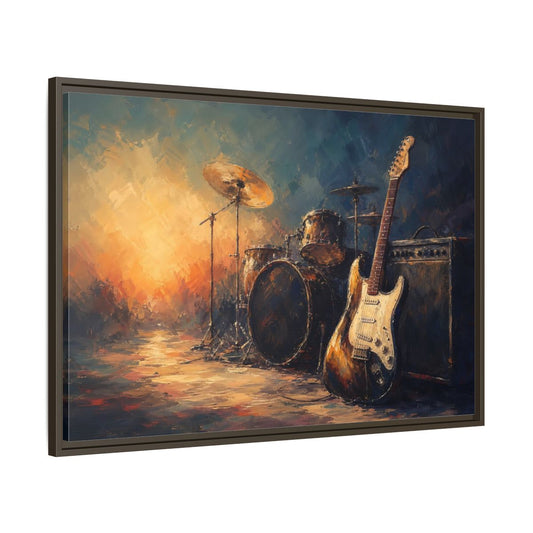 Main Mockup. Abstract Musical Instruments Music Instruments Abstract shown as framed canvas print