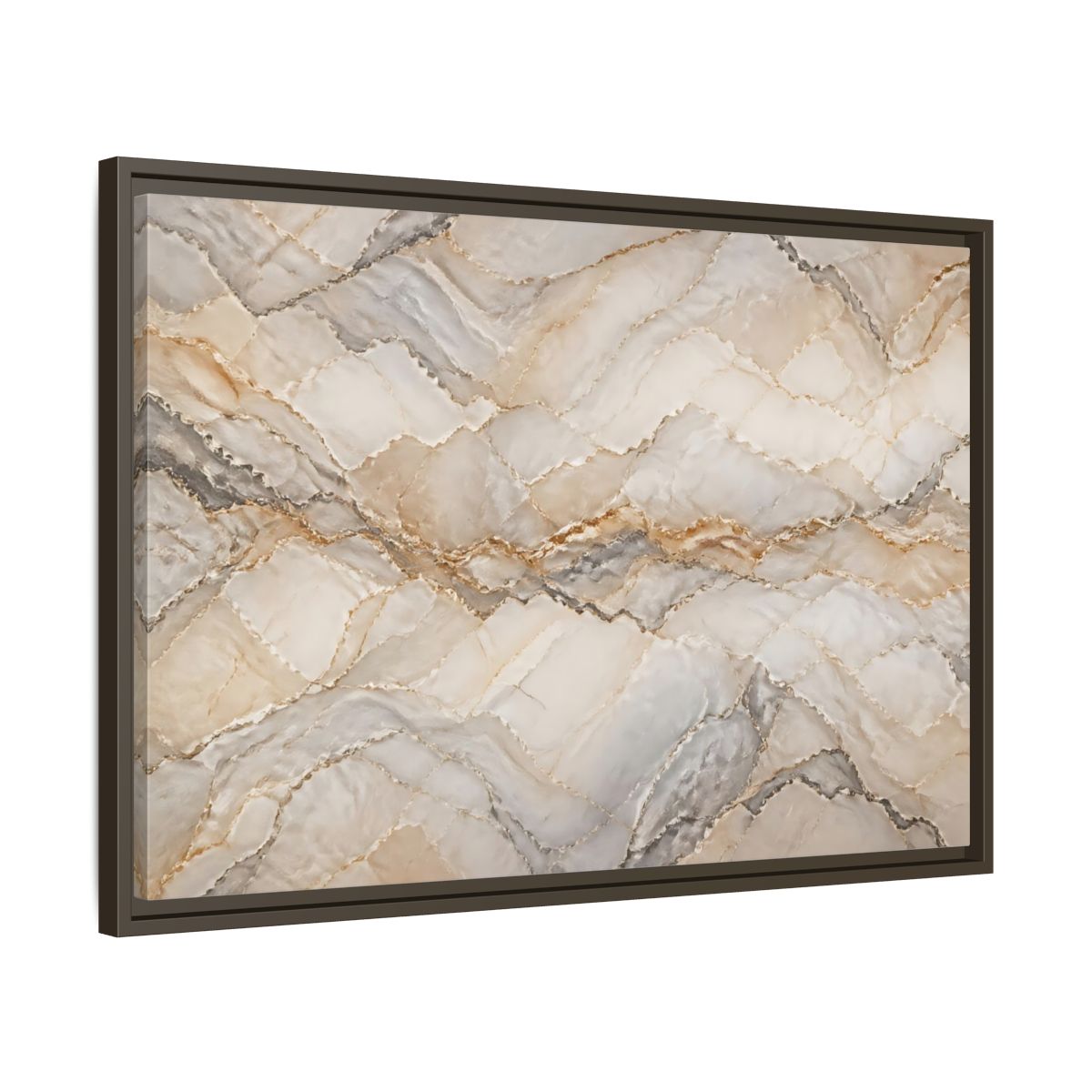 Side Mockup 11. Abstract Onyx Marble Onyx Marble Pattern shown as stretched canvas wall art