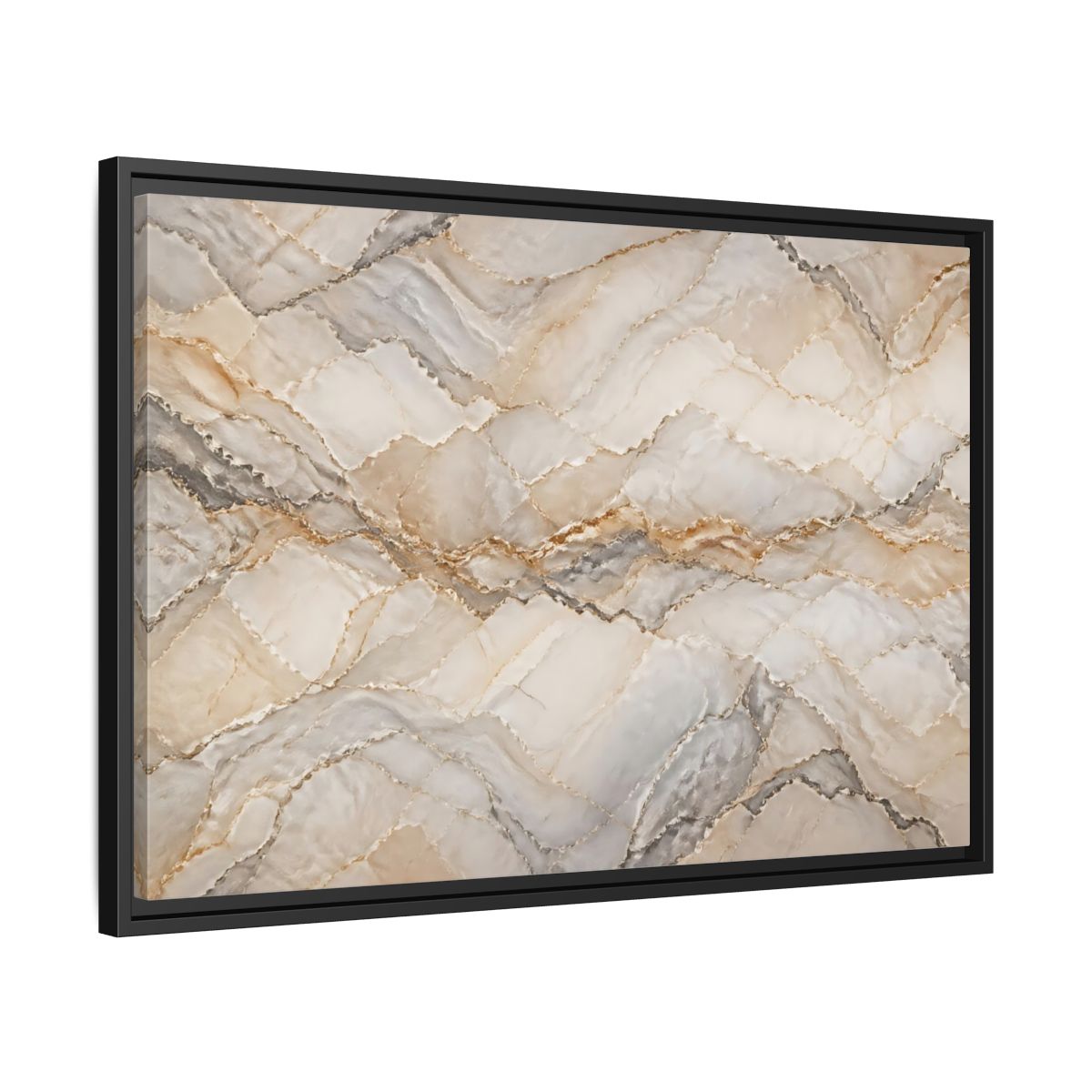 Side Mockup 14. Abstract Onyx Marble Onyx Marble Pattern shown as stretched canvas wall art