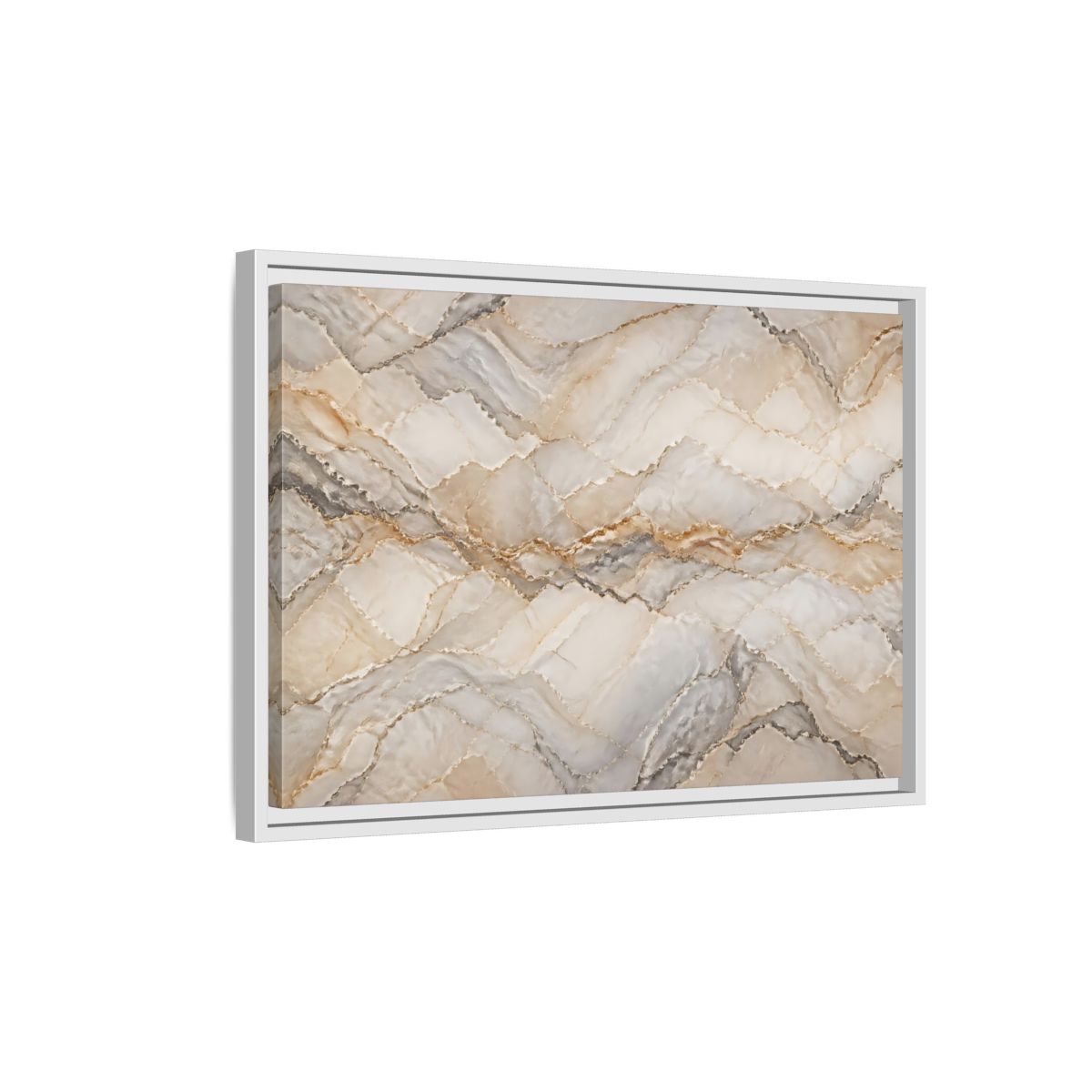 Side Mockup 1. Abstract Onyx Marble Onyx Marble Pattern shown as stretched canvas wall art