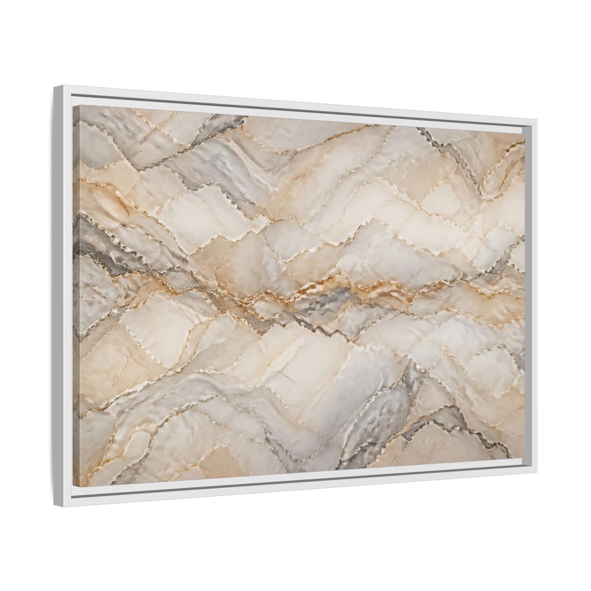 Side Mockup 10. Abstract Onyx Marble Onyx Marble Pattern shown as stretched canvas wall art