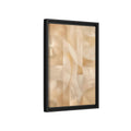Side Mockup 6. Abstract Abstract Shapes Gold And Beige shown as stretched canvas wall art