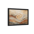 Side Mockup 6. Abstract Swirl Pattern Warm Swirl Abstract shown as stretched canvas wall art