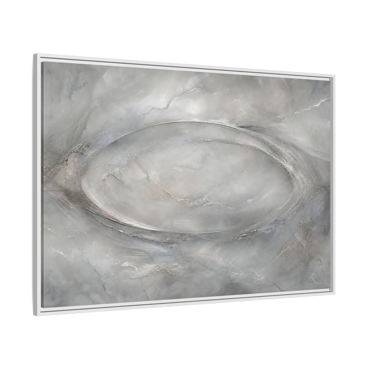 Side Mockup 7. Abstract Abstract Texture Grey Textured Abstract shown as stretched canvas wall art