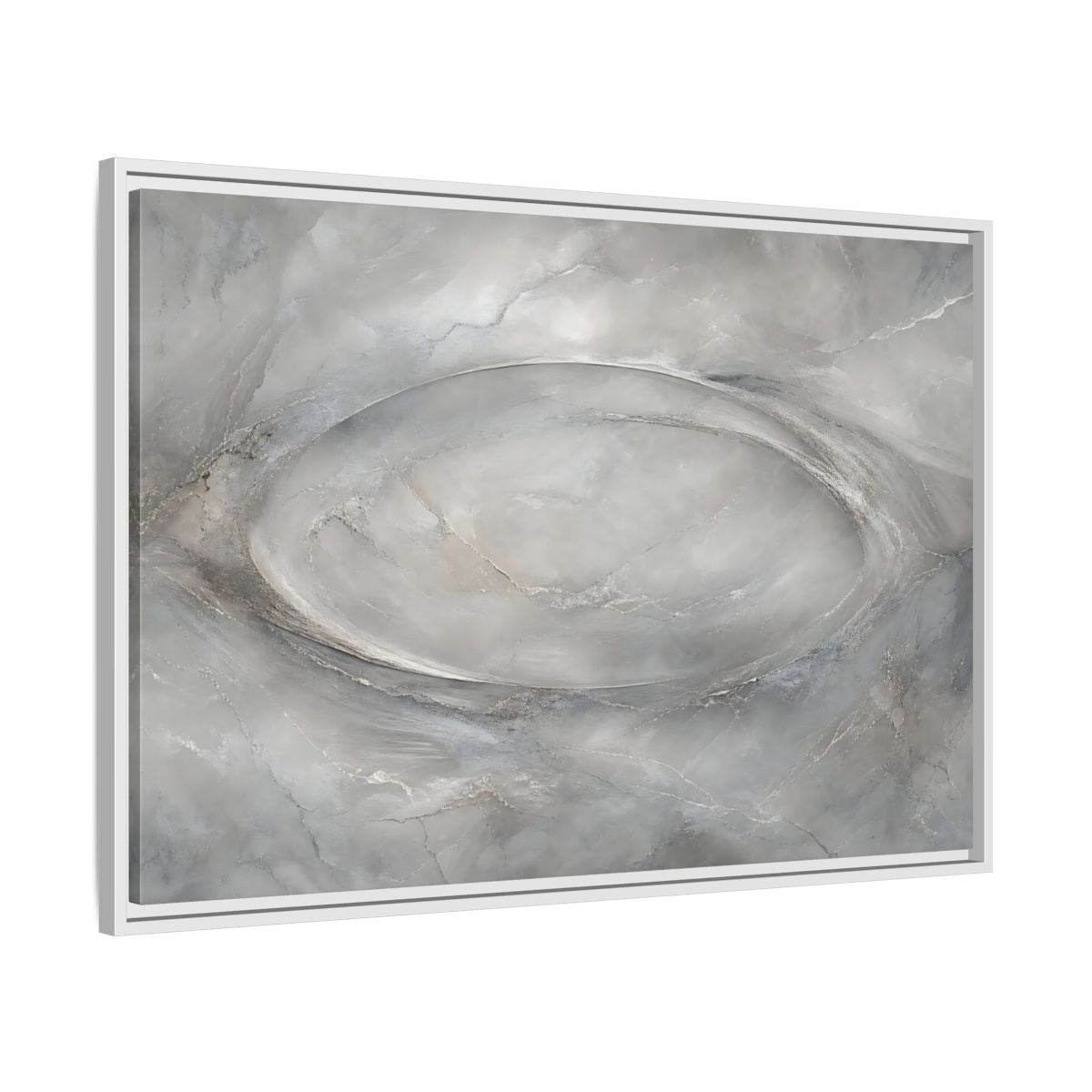 Side Mockup 9. Abstract Abstract Texture Grey Textured Abstract shown as stretched canvas wall art