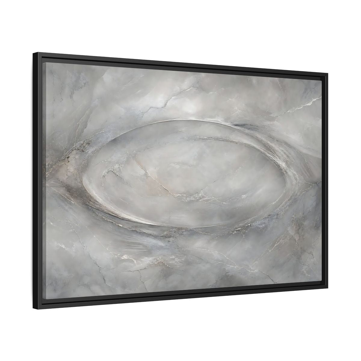 Side Mockup 13. Abstract Abstract Texture Grey Textured Abstract shown as stretched canvas wall art